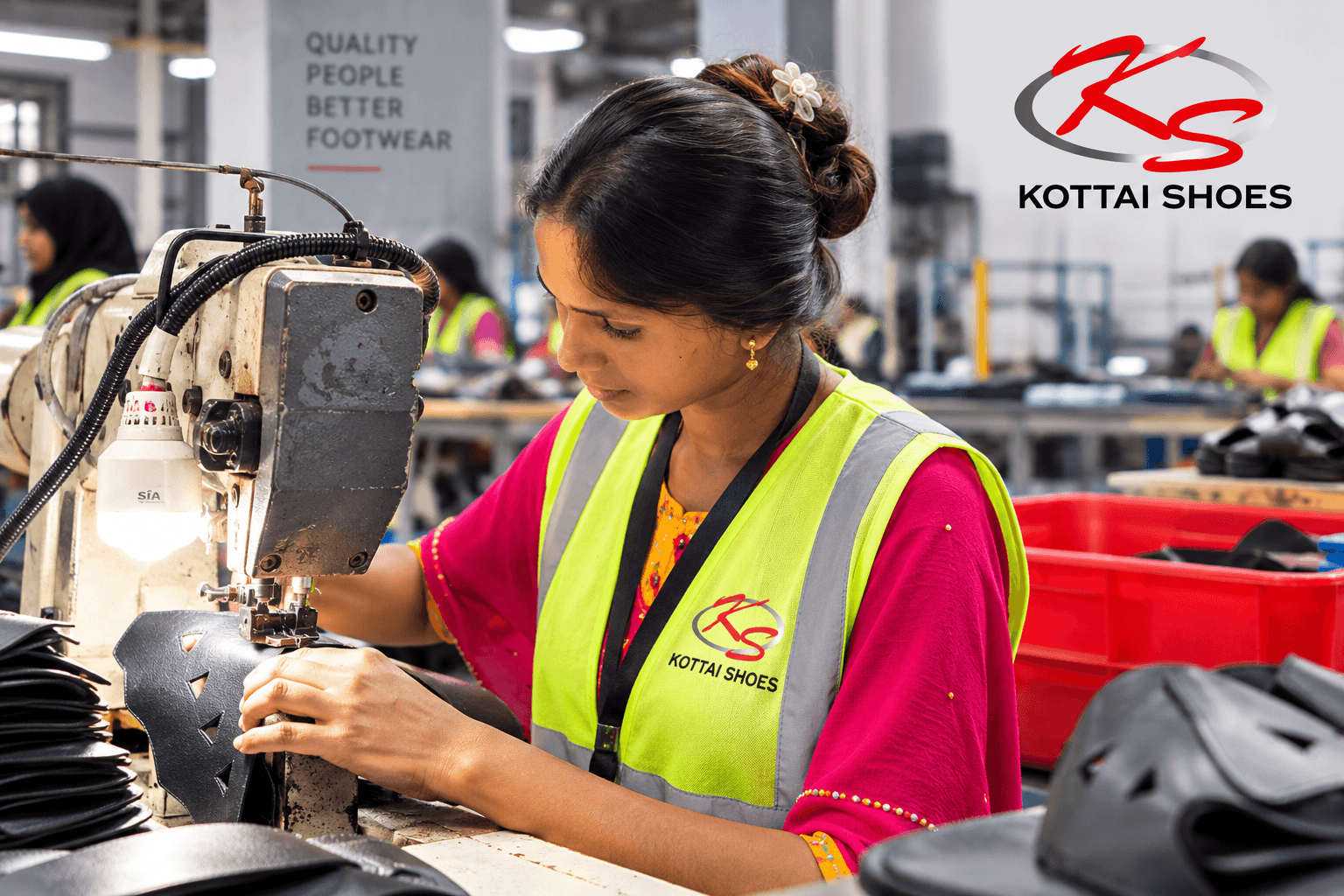 Kottai Shoes factory in Ambur
